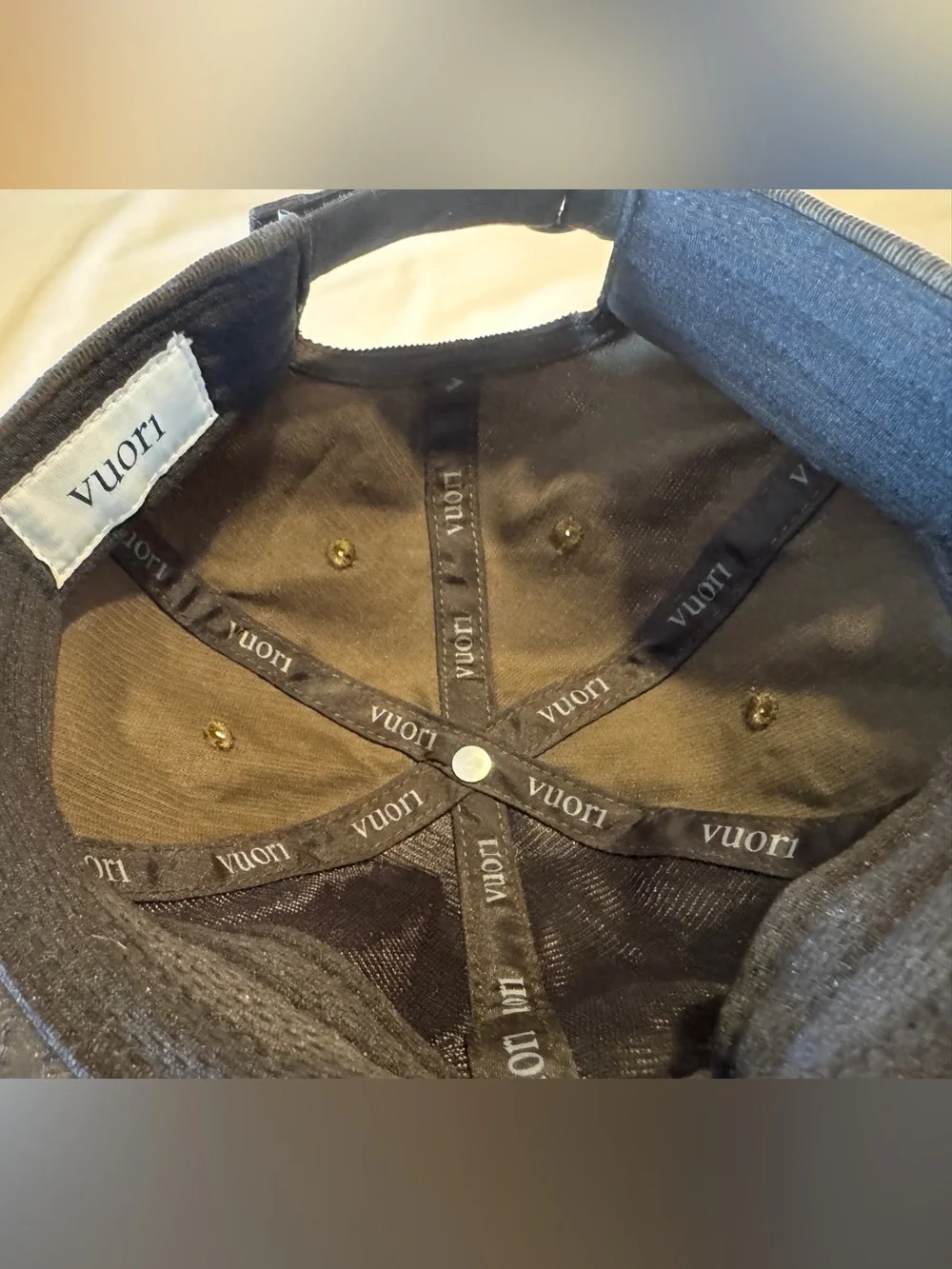 Vuori Corduroy Hat Brown Adjustable Strapback Baseball Cap Casual Outdoor